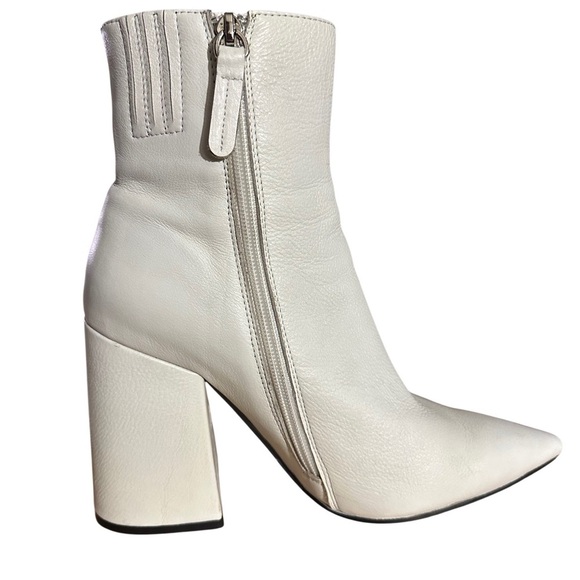 ALIAS MAE HEELED WHITE LEATHER BOOTS - Picture 6 of 10